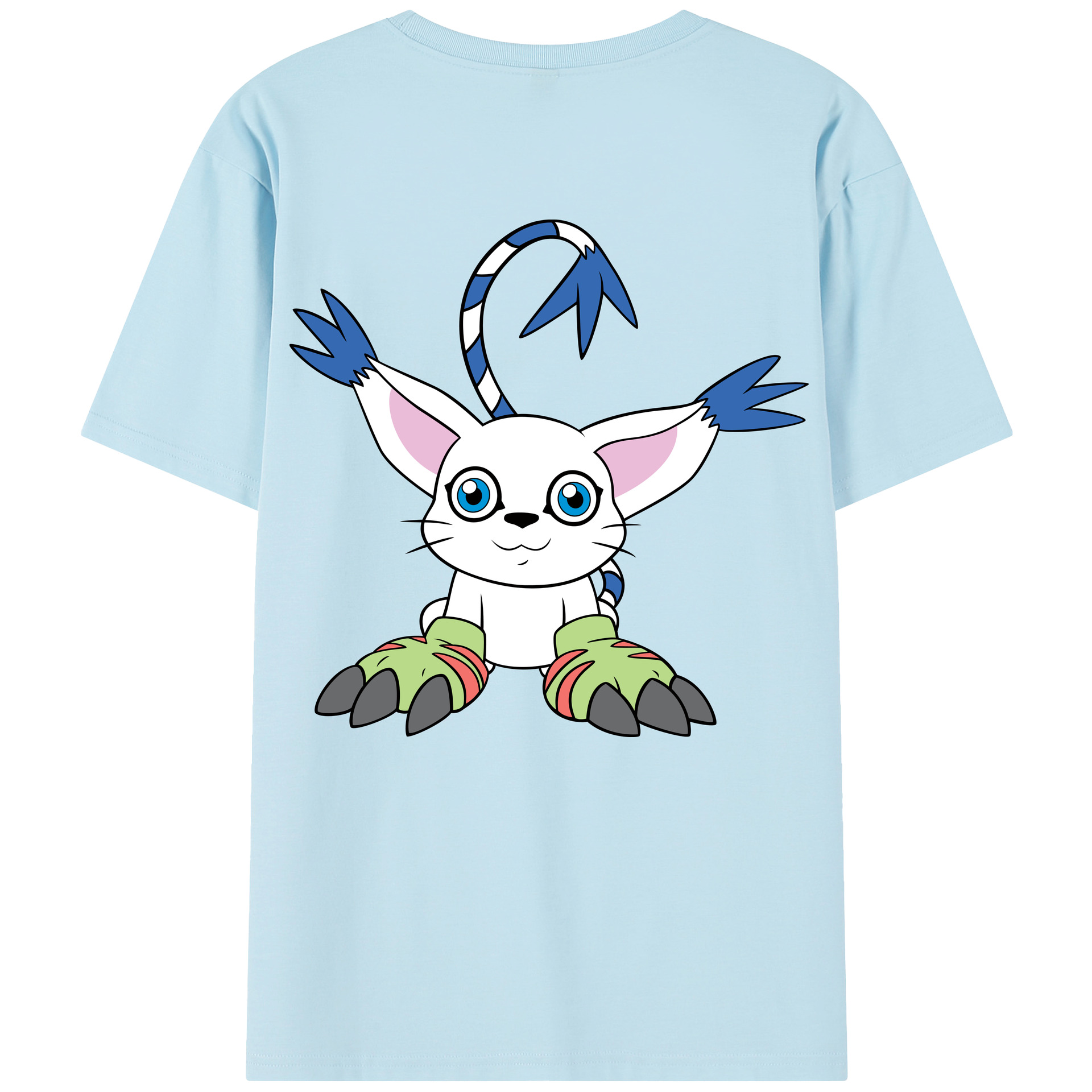 （画像用） Digimon デジタルモンスター/デジモン 綿100％半袖Tシャツ（背面プリント）